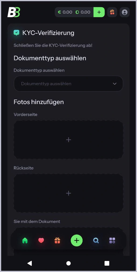 KYC-Verfahren und Dokumentanforderungen bei BlazeBet Casino